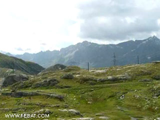Foto panoramica a 360° dal Passo del Gottardo